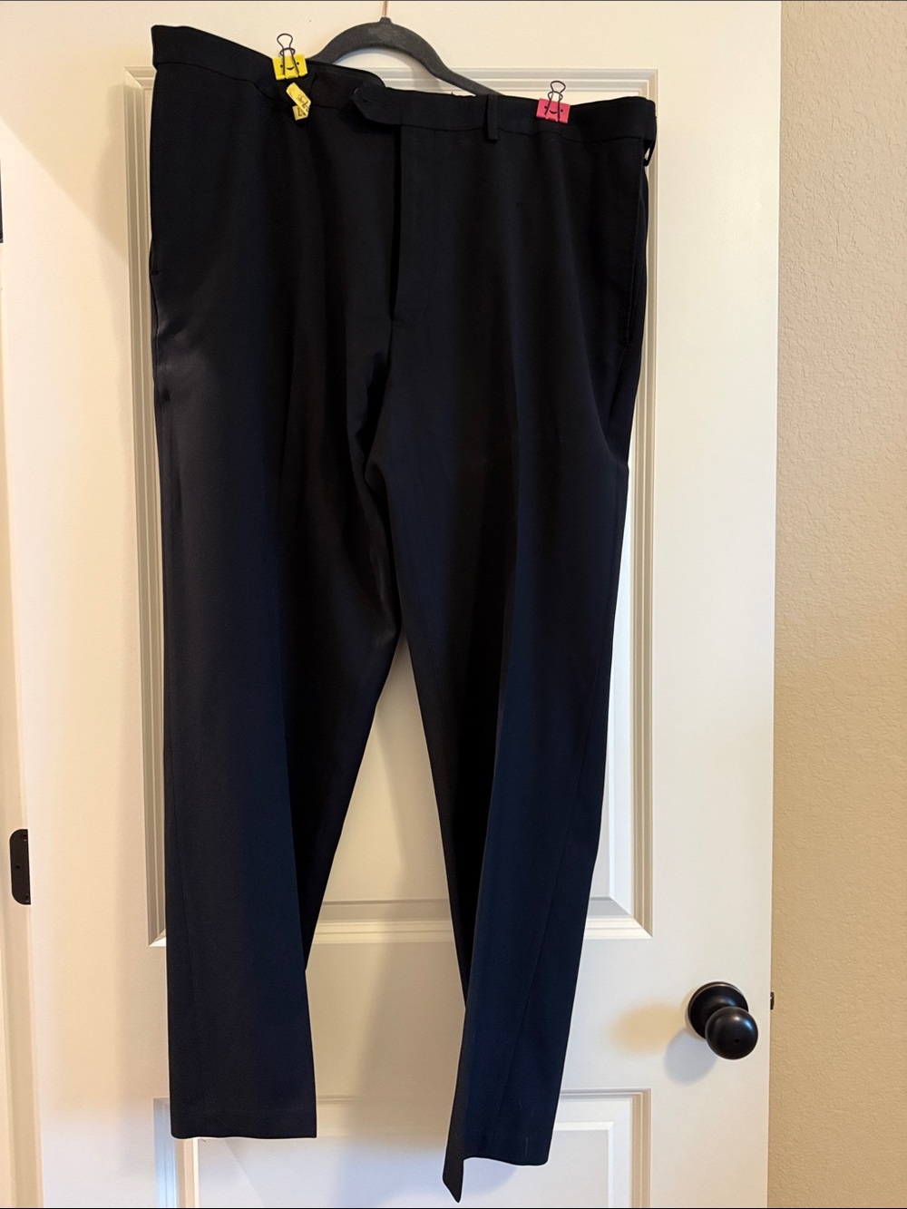 Haggar Men's Black Dress Slacks- 40x32